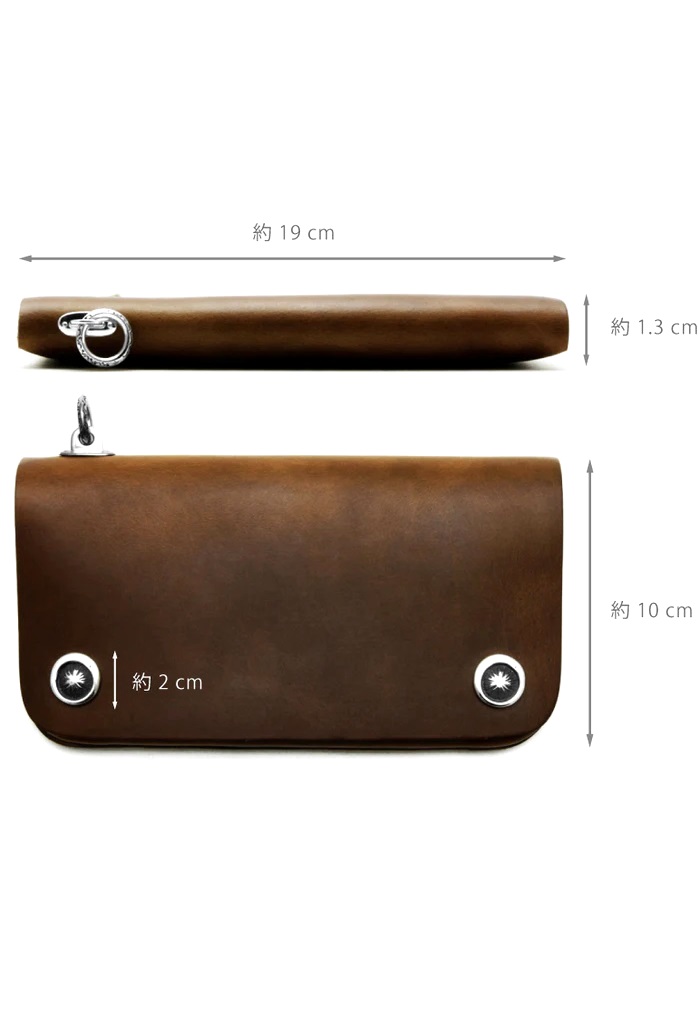 MOTO(モト) “MOTOR NEW VINTAGE” HORWEEN CHROMEXCEL TRACKER'S WALLET